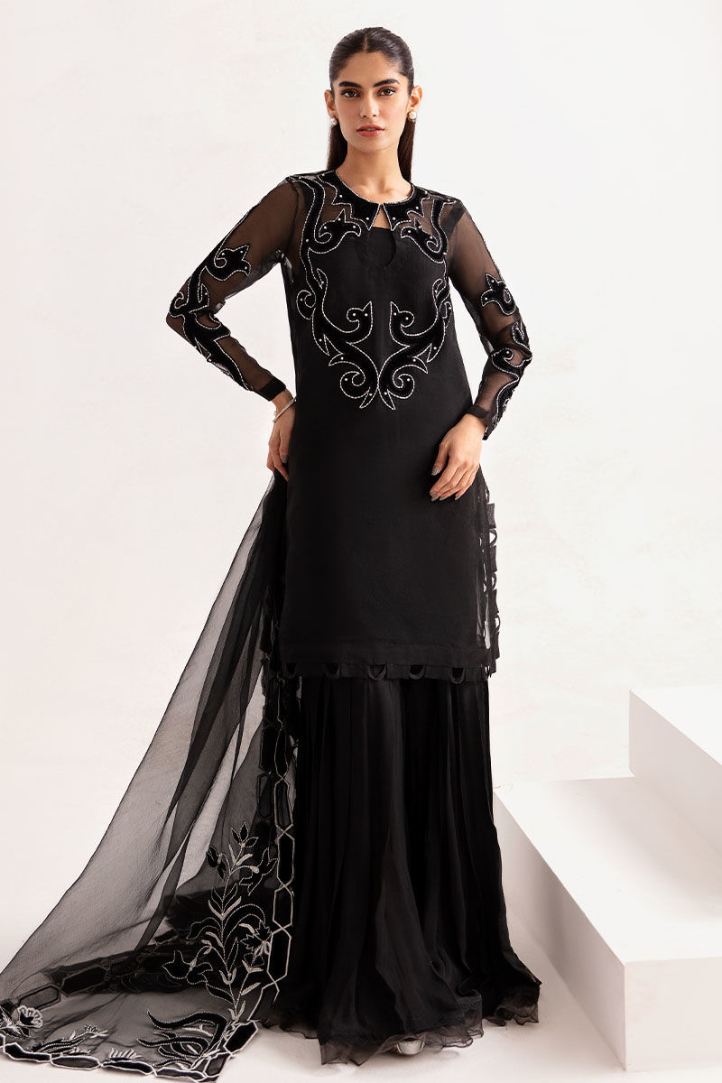 Picture of Black Fusion - Shirt, Pants and Dupatta