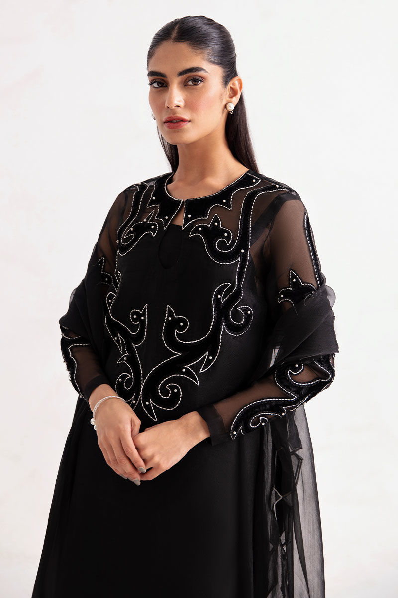 Picture of Black Fusion - Shirt, Pants and Dupatta