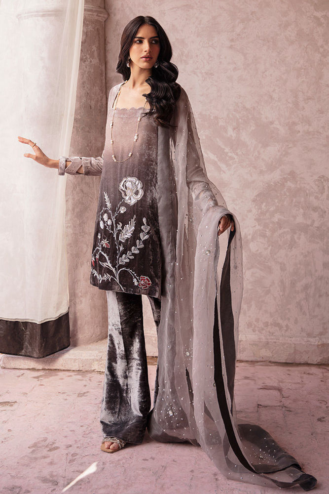Picture of Foggy Grey - Shirt, Pants and Dupatta